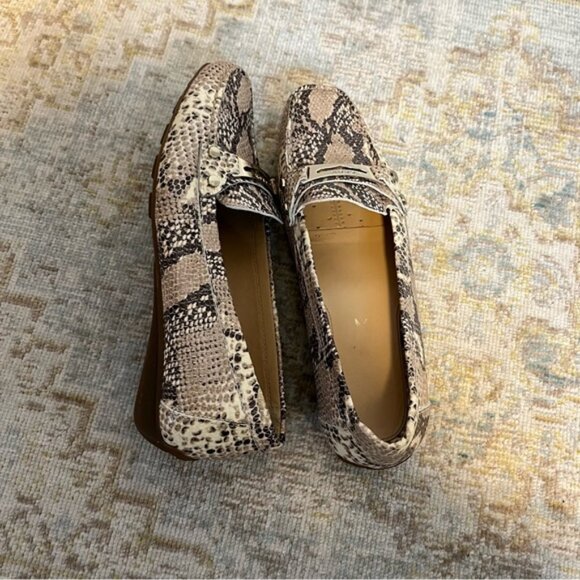 GEOX Respira Snake Embossed Loafers Women's Leather Shoes Size 36 EU - Picture 2 of 9